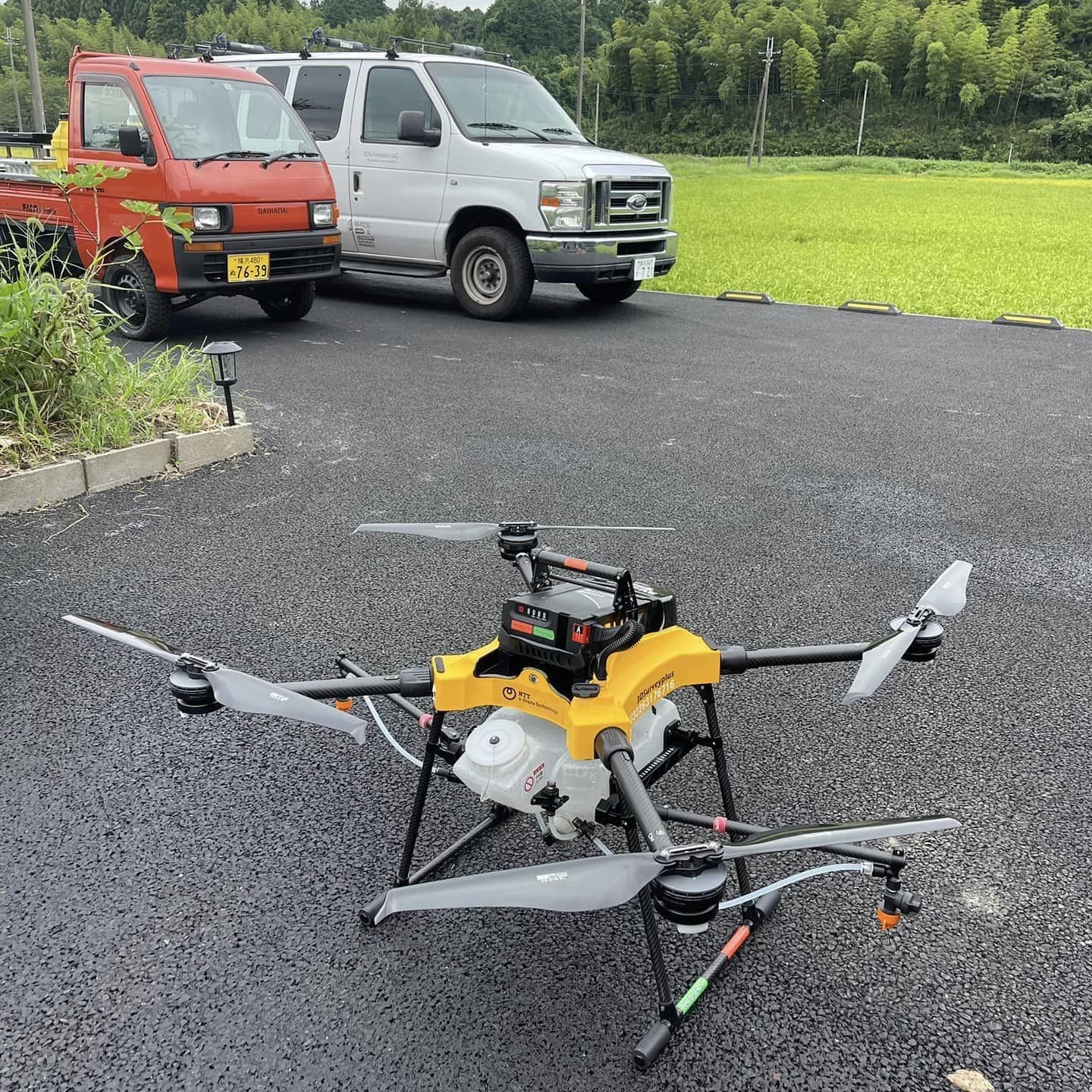 ドローン散布は滋賀県甲賀市のスリーディーサーベイプラスにご相談ください