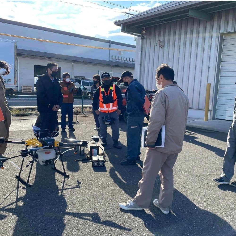 滋賀県甲賀市の農薬散布ドローン