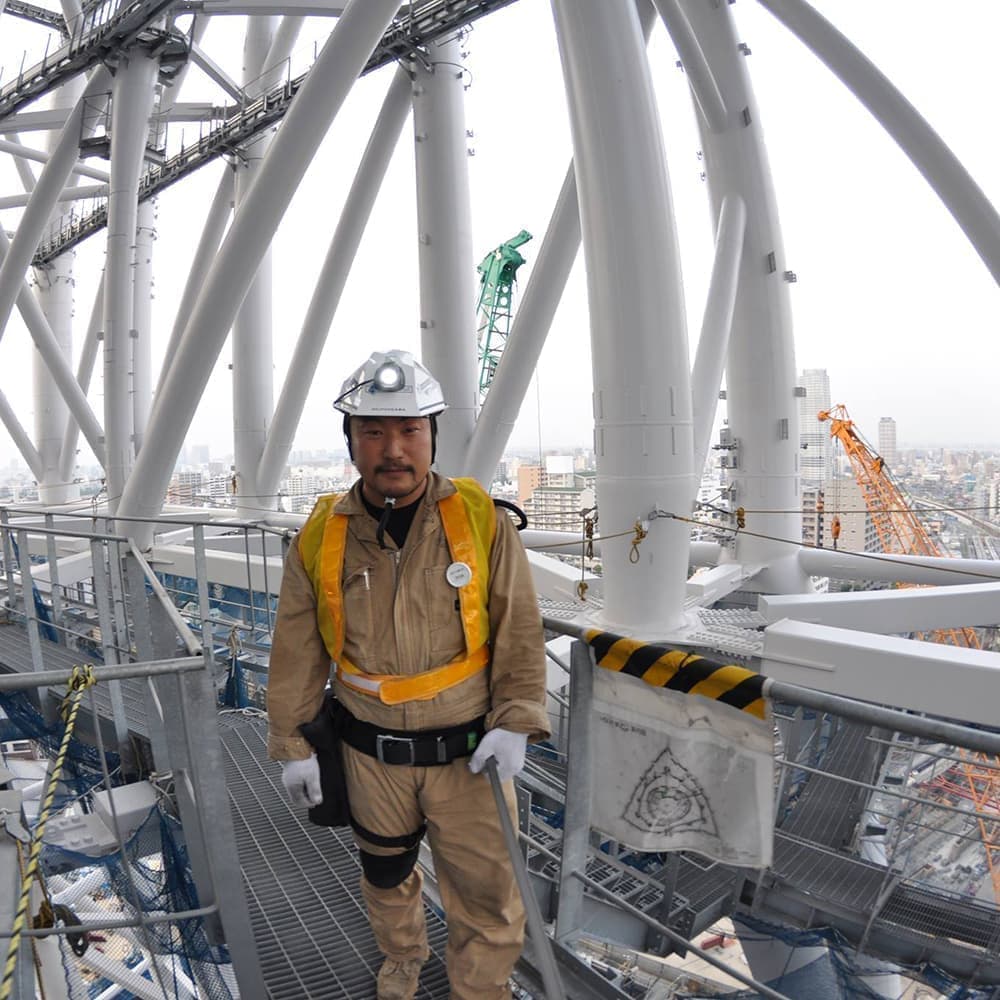 地上型レーザスキャナを用いて3次元点群作成を行う 三次元計測