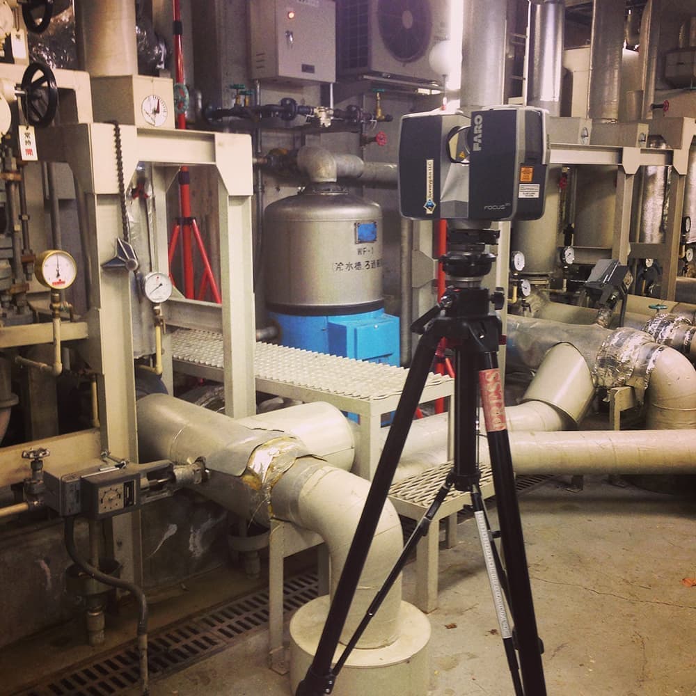 プラント設備 三次元計測 地上型レーザースキャナー