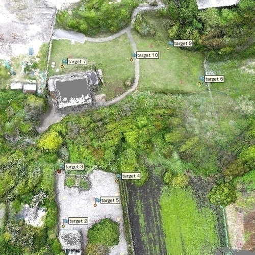 ドローンを活用した空撮測量とオルソ画像