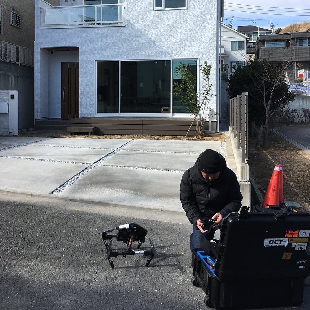 ドローンを活用した空撮・写真測量　竣工撮影　工事記録