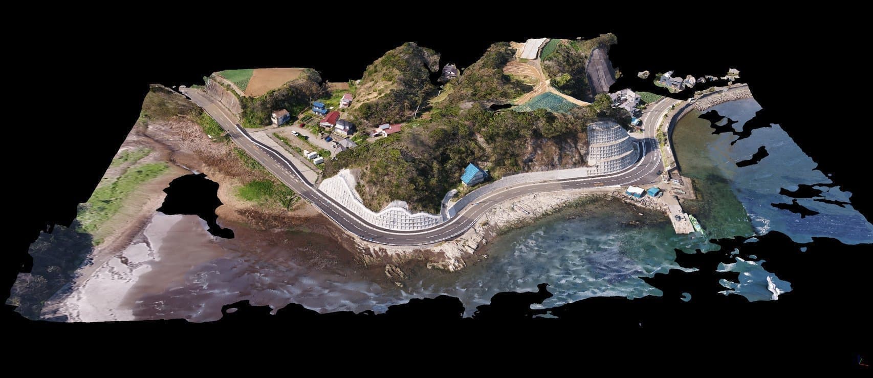 ドローンの写真測量とオルソ画像の利用で工事進捗を管理できます。空中写真測量 空中レーザー測量 神奈川県 滋賀県甲賀市