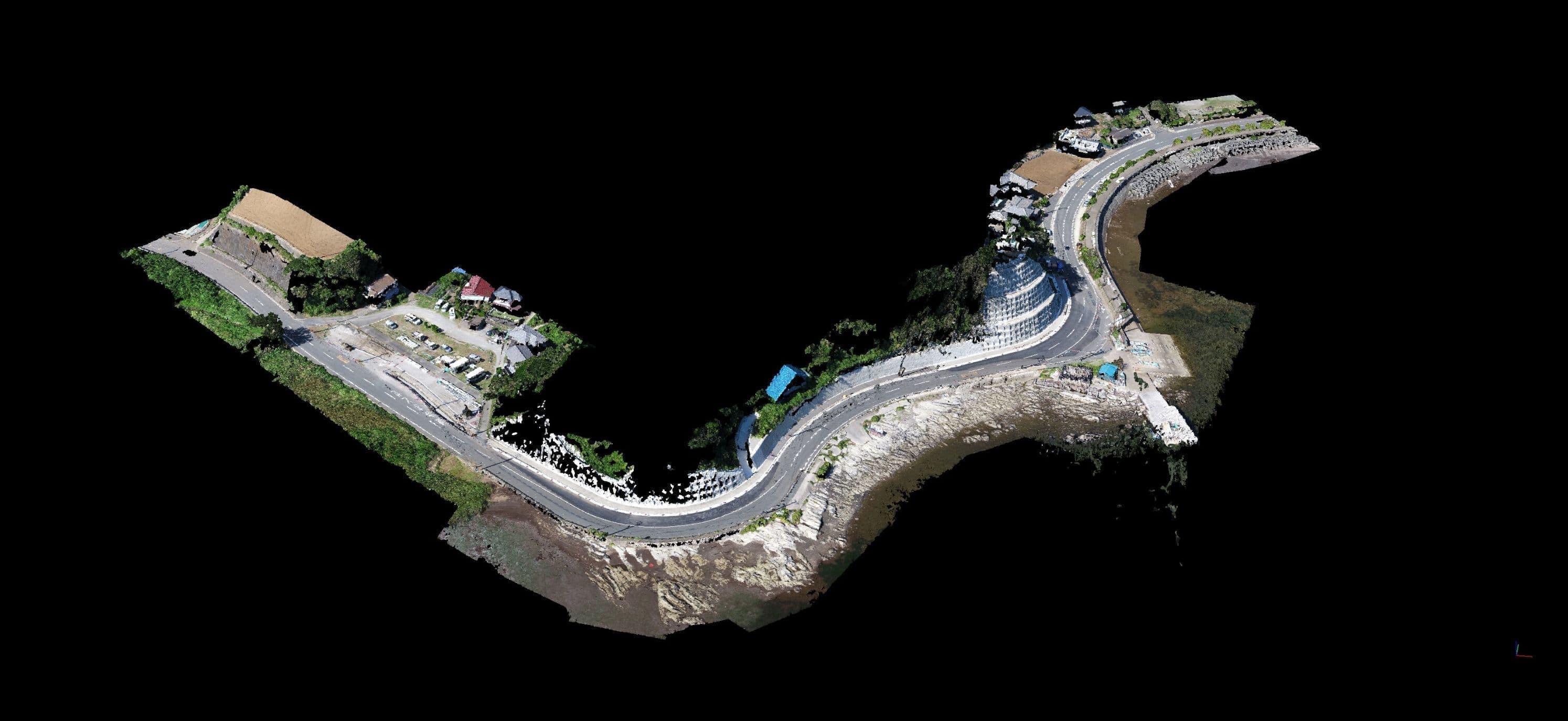 ドローンの写真測量とオルソ画像の利用で工事進捗を管理できます。滋賀県甲賀市 神奈川県