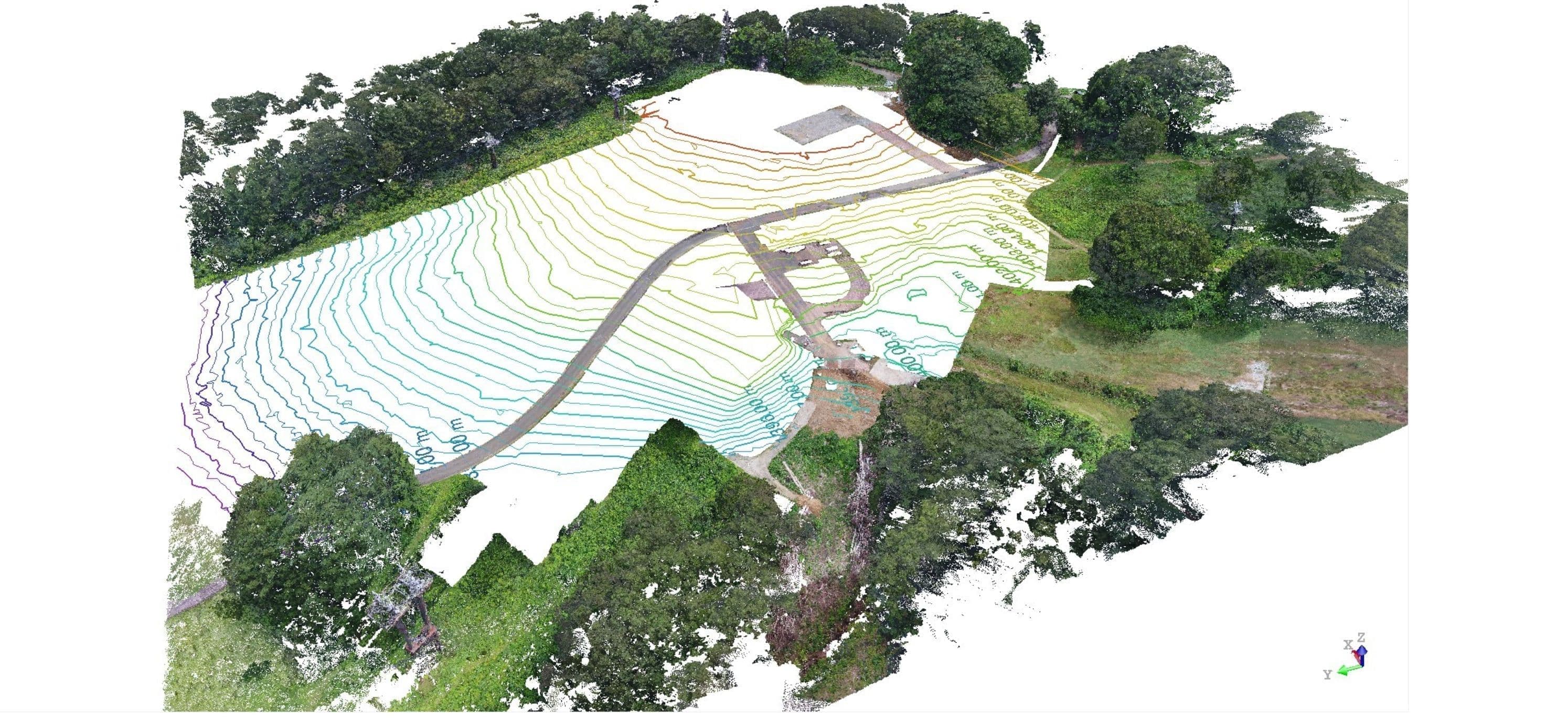 滋賀県 建設ICT施工 航空レーザ測量 3次元点群データ処理