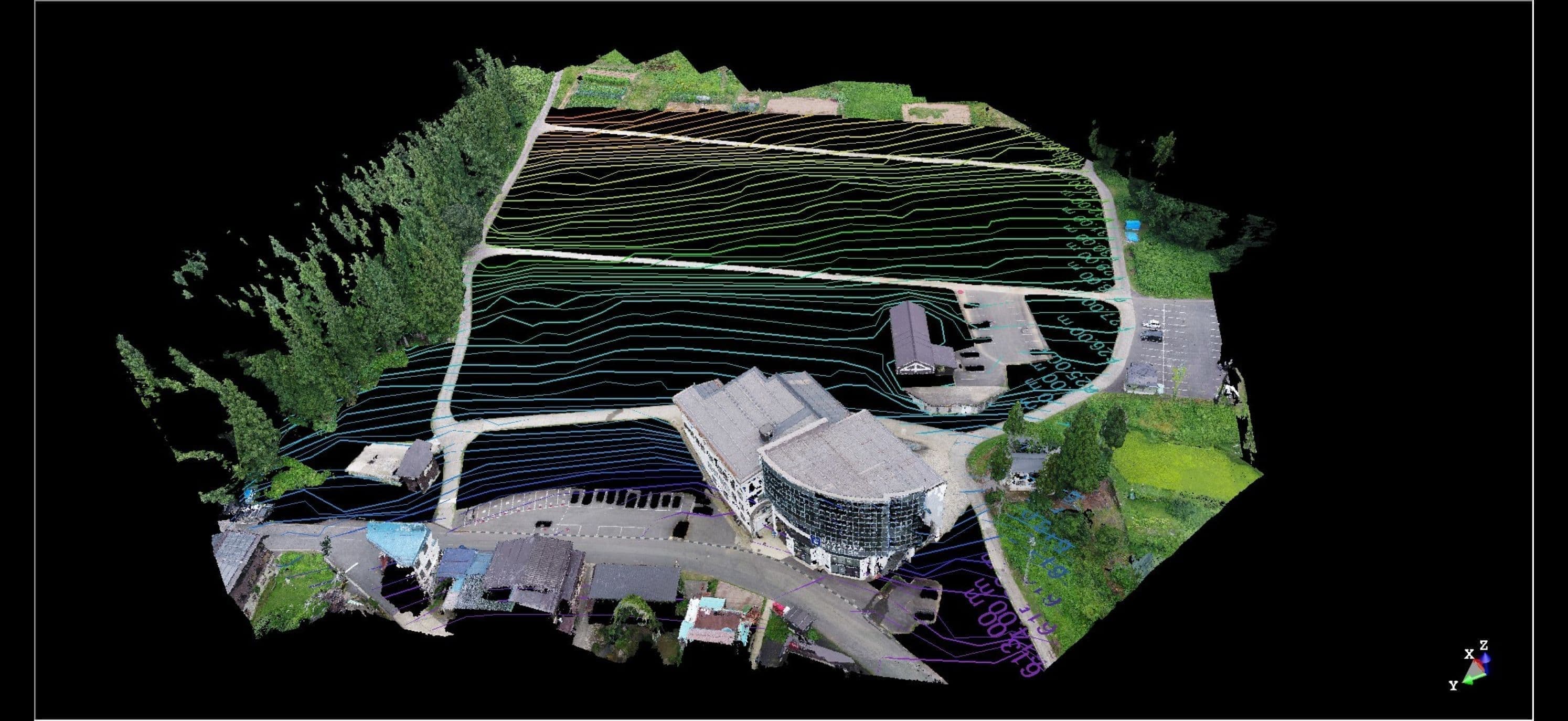 滋賀県 建設ICT施工 航空レーザ測量 3次元点群データ処理
