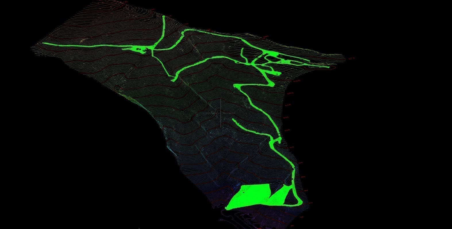 滋賀県 建設ICT施工 航空レーザ測量 3次元点群データ処理