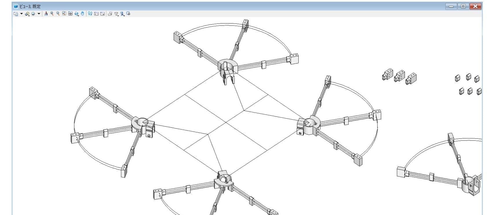 オリジナルパーツの製作でプラント設備点検や鉄塔点検等の実証実験をサポートしています