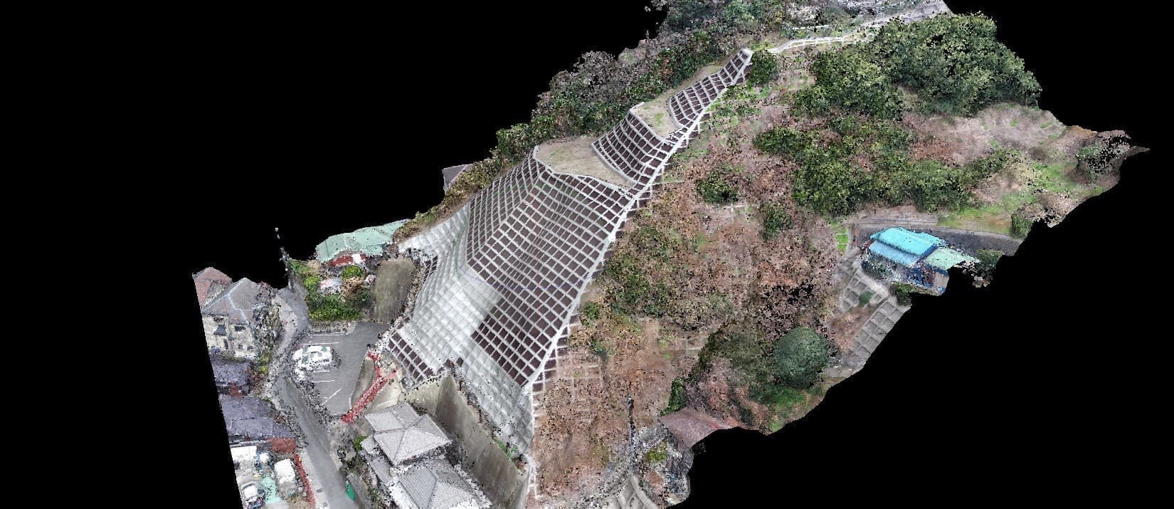 神奈川県 滋賀県 建設ICT施工 空中写真測量 3次元点群データ処理