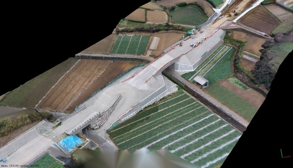 神奈川県 滋賀県 建設ICT施工 空中写真測量 3次元点群データ処理