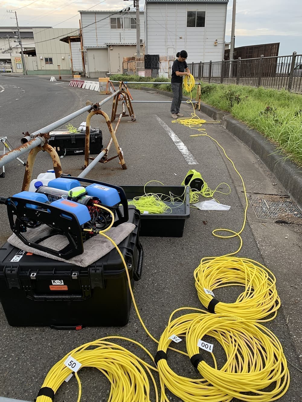 設備点検に向けた水中ドローン実証実験に使用するオリジナルパーツを設計製作し実証実験を行いました