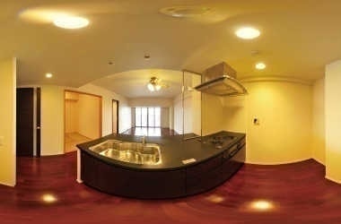 モデルルームの見える化に360°パノラマVRシステムをご提案しています