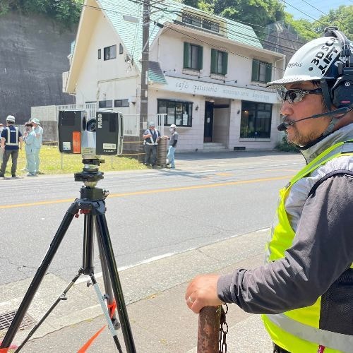 神奈川県　滋賀県　建設ICT施工　三次元計測　レーザースキャナー
