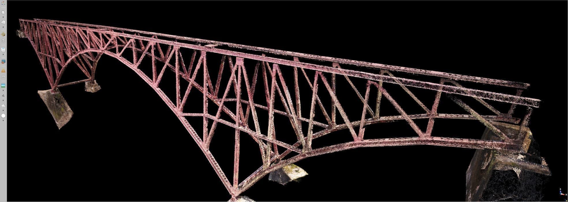 ドローンの写真測量の手法を用いて橋梁の現況確認調査にご活用いただきました
